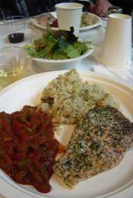 salmon dinner